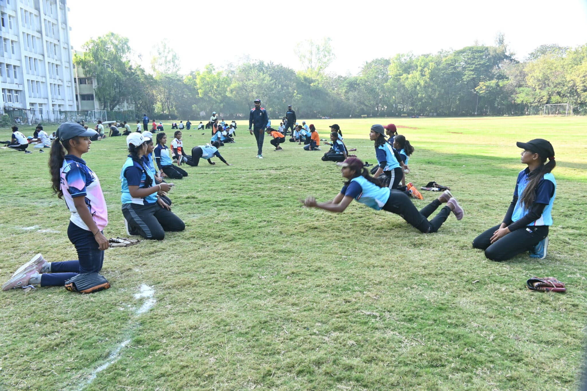 Kopargaon Camp - Baseball drills